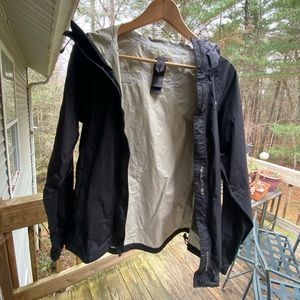 Black North Face Rain Coat